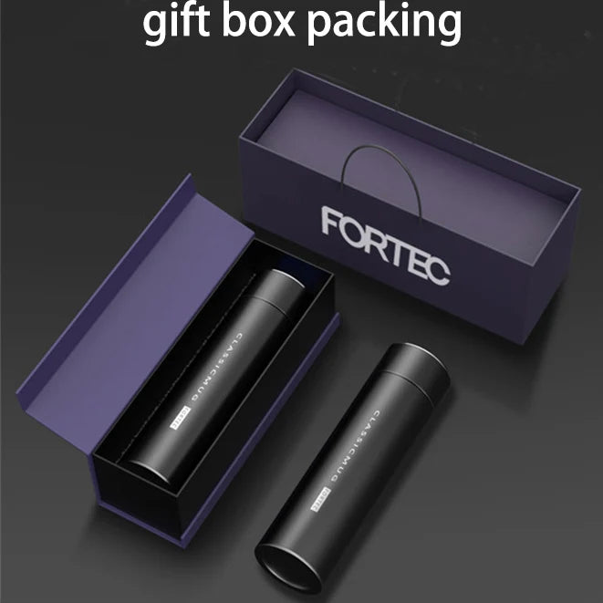 Drop-Ship Business Gift 500ml 316 Steel UV Light Filtration Self-Cleaning Thermos Smart Tea Water Bottle with Gift Box